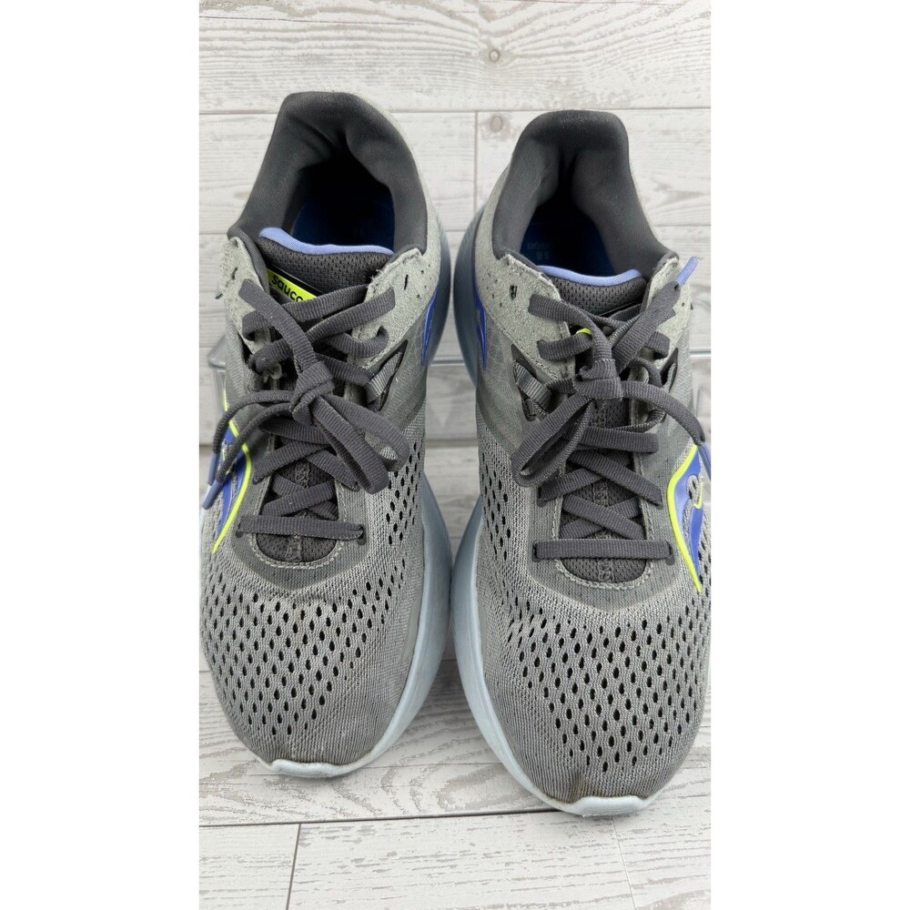 Saucony Ride 16 Womens Size 8 Gray Blue Athletic Running Shoes READ! #553 - Picture 3 of 7